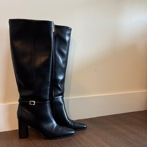 Calvin Klein Black Heeled Boots